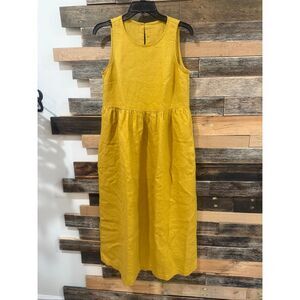 NotPerfectLinen new Napa boho lagenlook dress honey size S/M